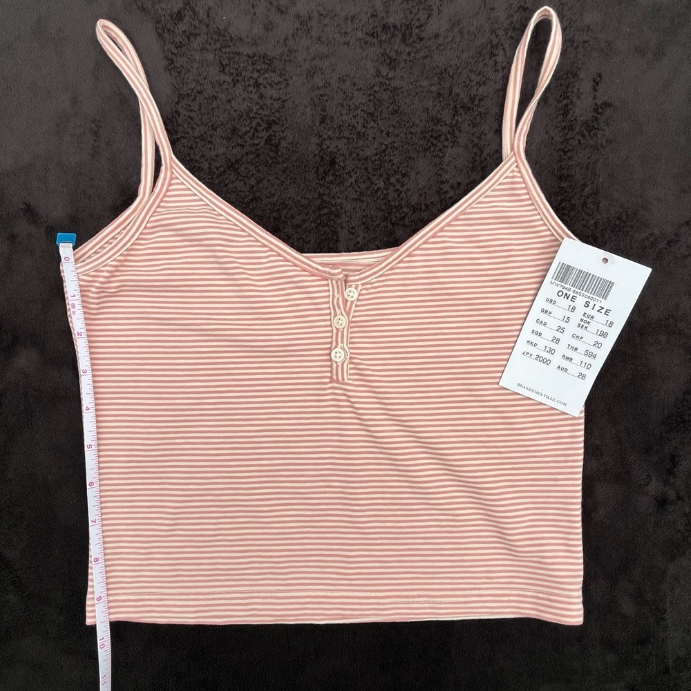 Brandy Melville striped crop top
